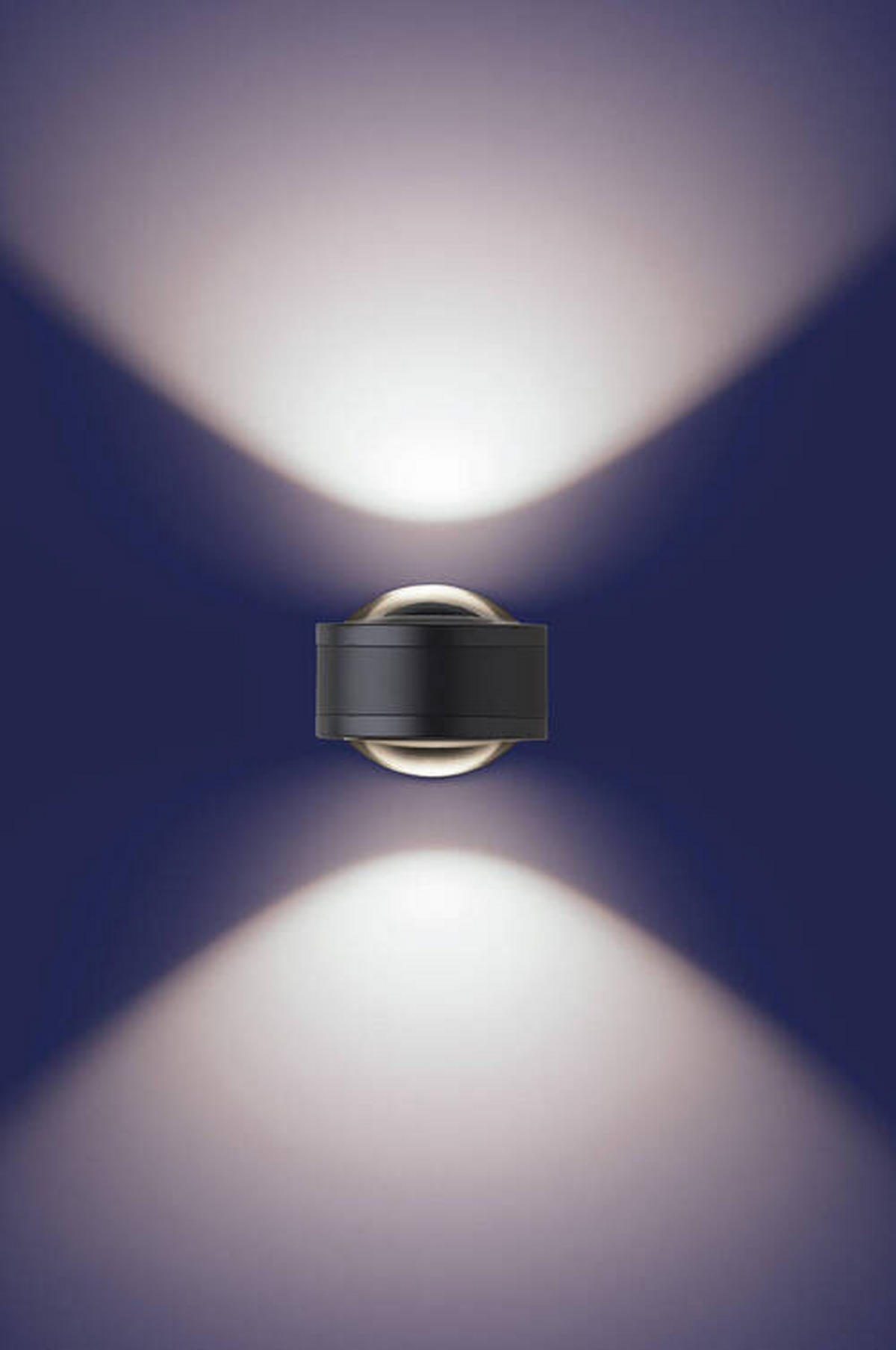 LED-WANDLEUCHTE 14,3/11,2/9,0 cm   - Schwarz, Design, Metall (14,3/11,2/9,0cm)