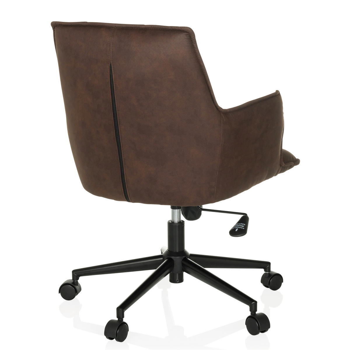 DREHSTUHL Dunkelbraun  - Dunkelbraun/Schwarz, MODERN, Kunststoff/Textil (54/85/70cm) - MID.YOU