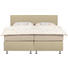 BOXSPRINGBETT 160/200 cm INKL. Matratze, Topper - Chromfarben/Beige, KONVENTIONELL, Leder/Metall (160/200cm) - Esposa