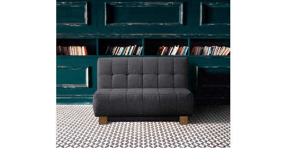 SCHLAFSOFA Grau - Naturfarben/Grau, Design, Holz/Textil (125/92/102cm) - Novel