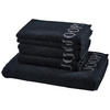 FROTTIERSET Schwarz 5-teilig  - Schwarz, Basics, Textil - Joop!