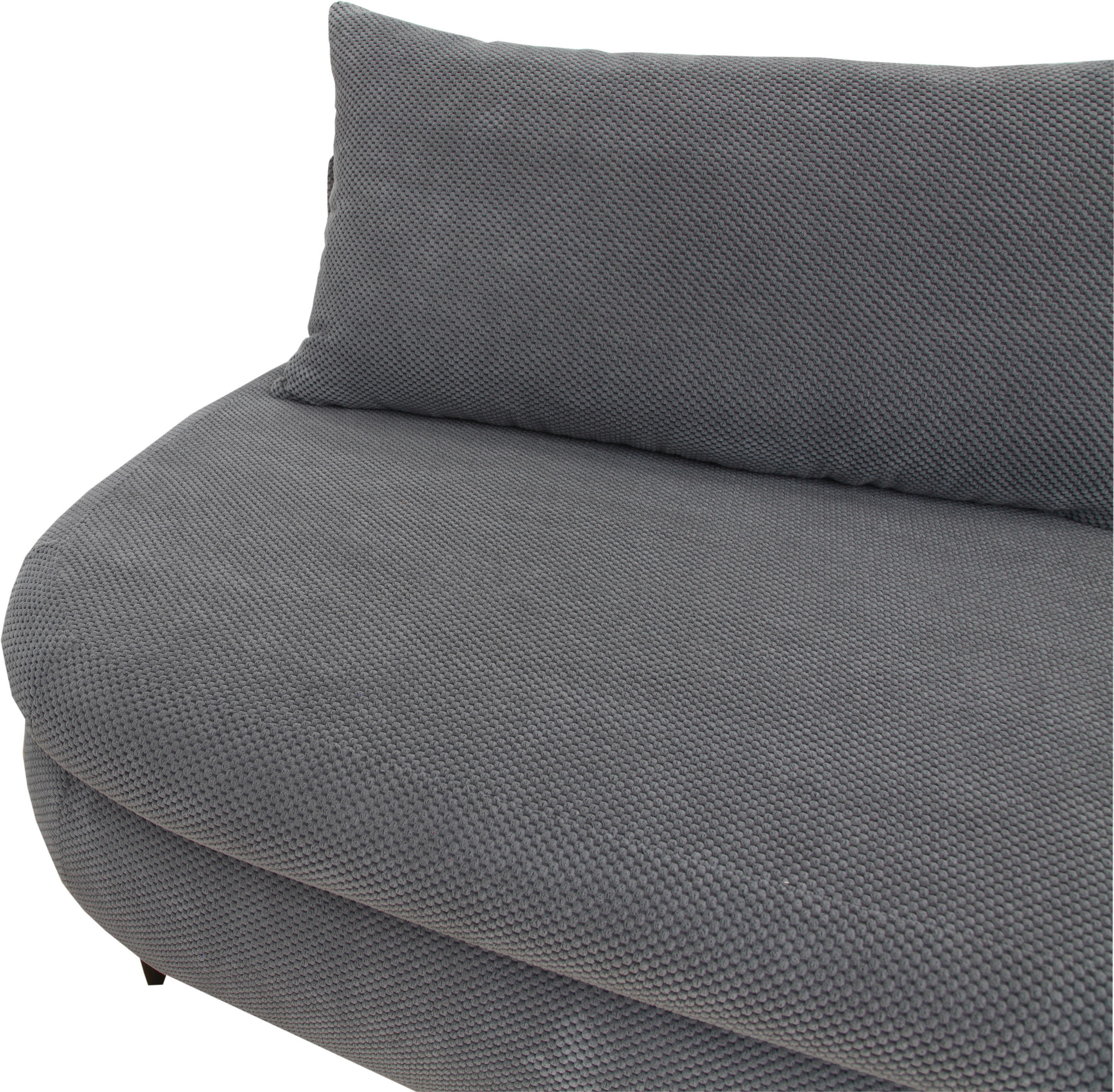 CANAPEA EXTENSIBILĂ textil gri  - negru/gri, Design, lemn/textil (213/89/105cm) - Novel