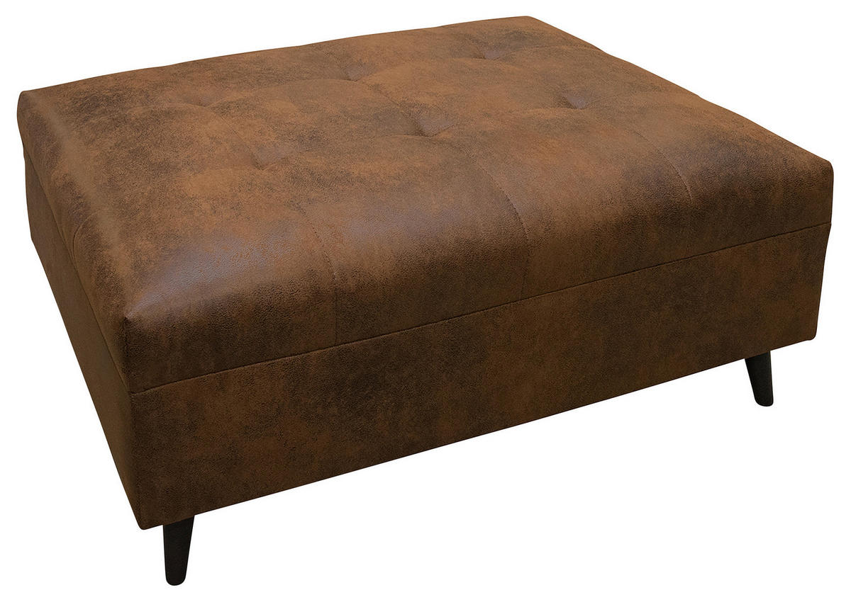 KUTNA GARNITURA tekstil  smeđa   - crna/smeđa, Design, tekstil/drvo (174/247cm) - MID.YOU