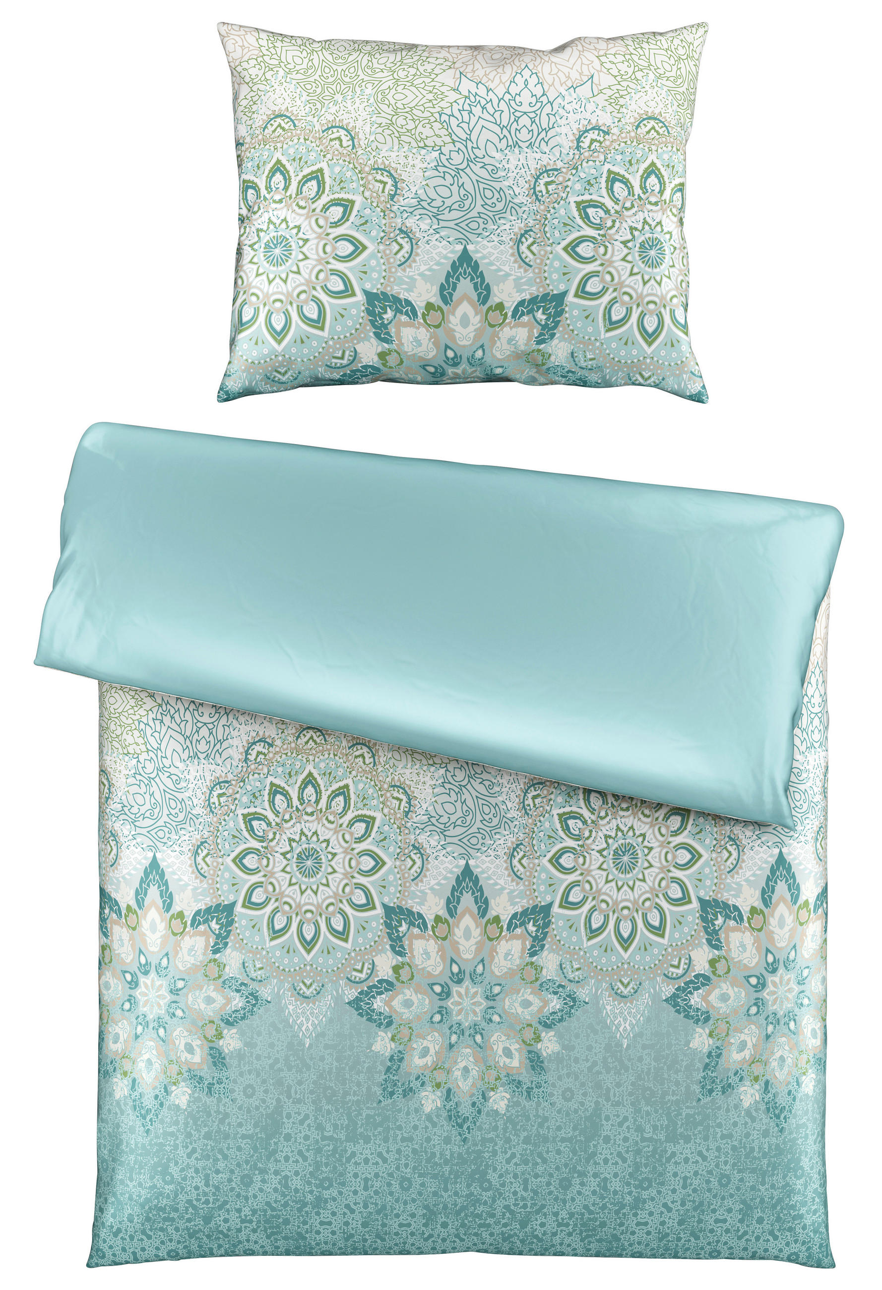 OBOUSTRANNÉ POVLEČENÍ, satén, modrá, 140/200 cm - modrá, Design, textil (140/200cm) - Esposa