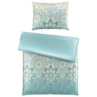 OBOJSTRANNÁ POSTEĽNÁ BIELIZEŇ, satén, modrá, 140/200 cm - modrá, Design, textil (140/200cm) - Esposa