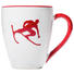FRÜHSTÜCKSTASSE 300 ml - Rot/Weiß, LIFESTYLE, Keramik (12/10,5/8,5cm) - Gmundner FRÜHSTÜCKSTASSE 300 ml - Rot/Weiß, LIFESTYLE, Keramik (12/10,5/8,5cm) - Gmundner