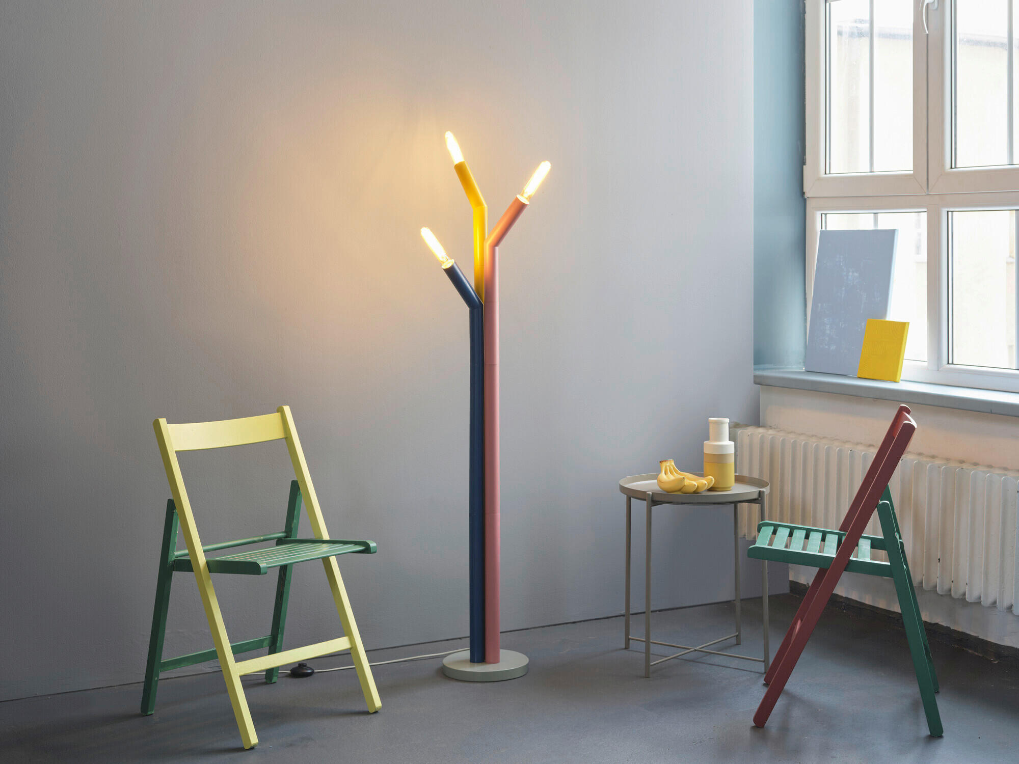 STEHLEUCHTE 25,7/146,5 cm    - Design, Metall (25,7/146,5cm) - Osram