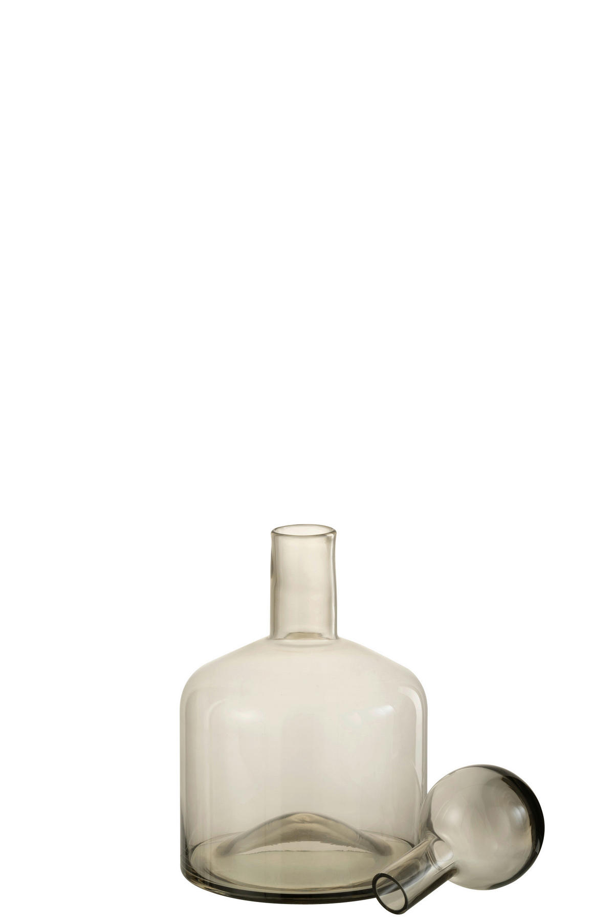 DEKOFLASCHE - Grau, Basics, Glas (22/22/40,5cm) - Ambia Home