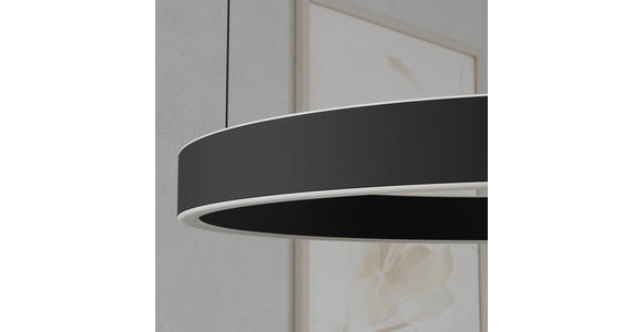 LED-HÄNGELEUCHTE Kent 60/170 cm  - Schwarz, Design, Kunststoff/Metall (60/170cm) - Dieter Knoll