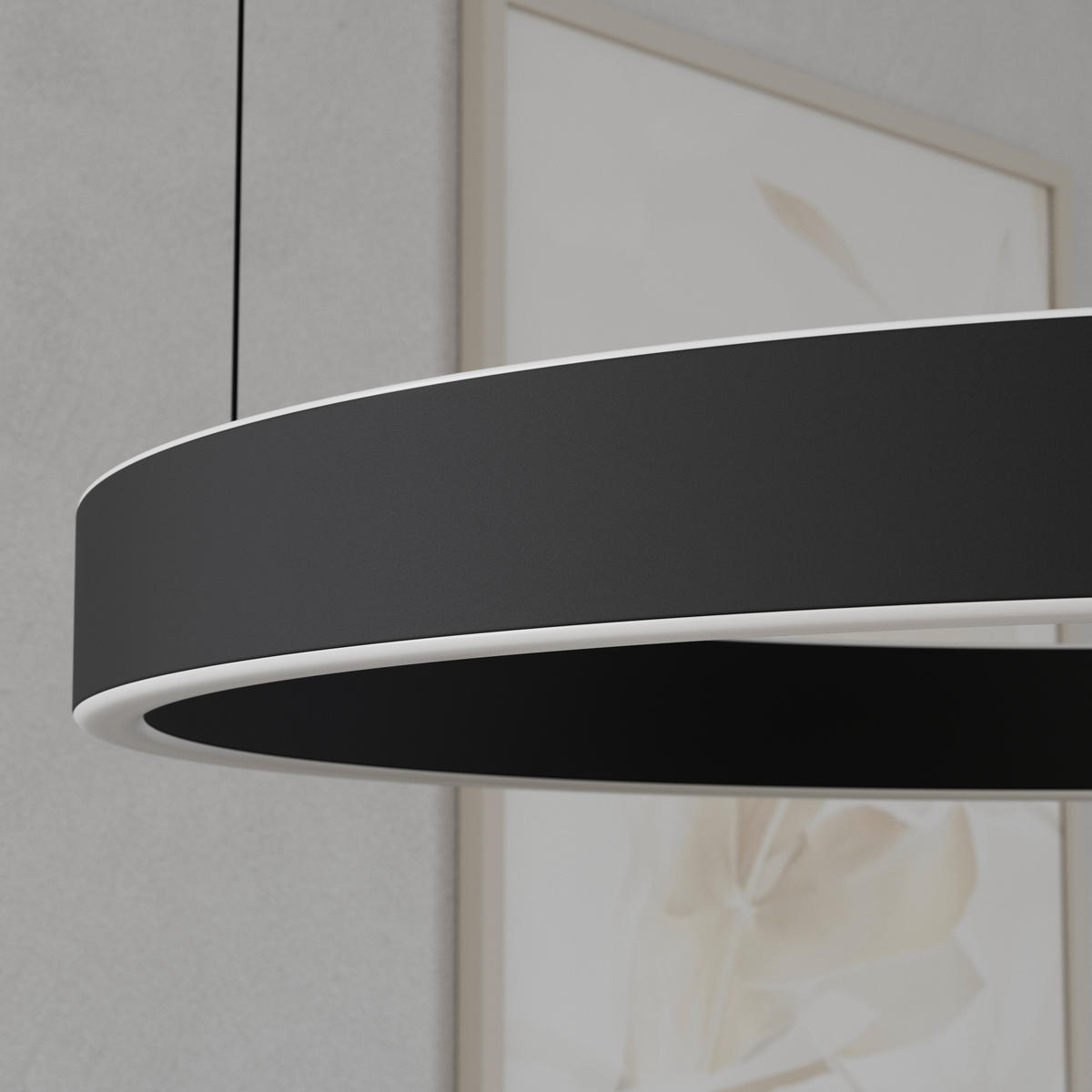 LED-HÄNGELEUCHTE Kent 60/170 cm  - Schwarz, Design, Kunststoff/Metall (60/170cm) - Dieter Knoll