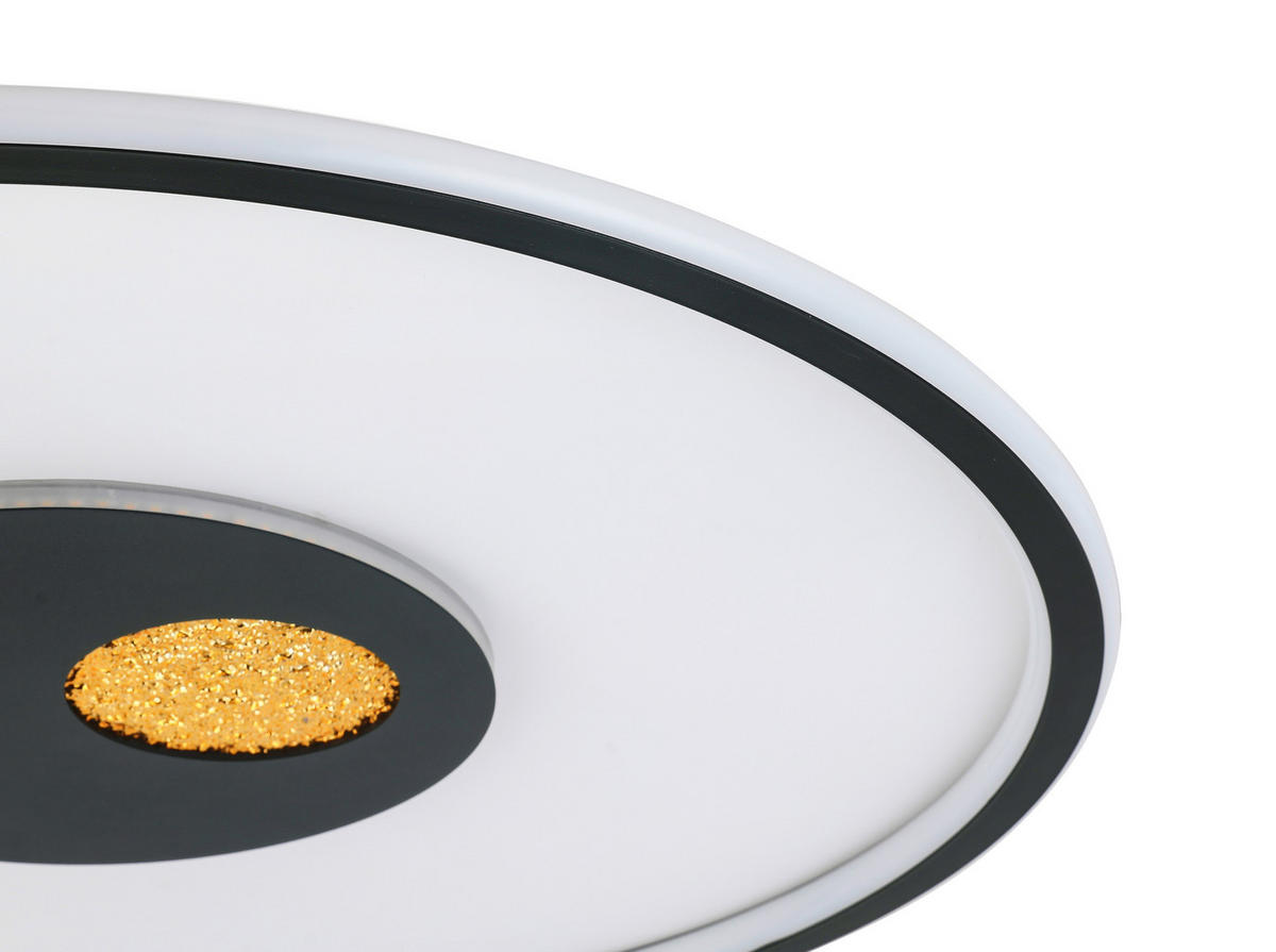 PLAFONIERĂ CU LED - alb/auriu, Design, plastic/metal (60cm) - Dieter Knoll