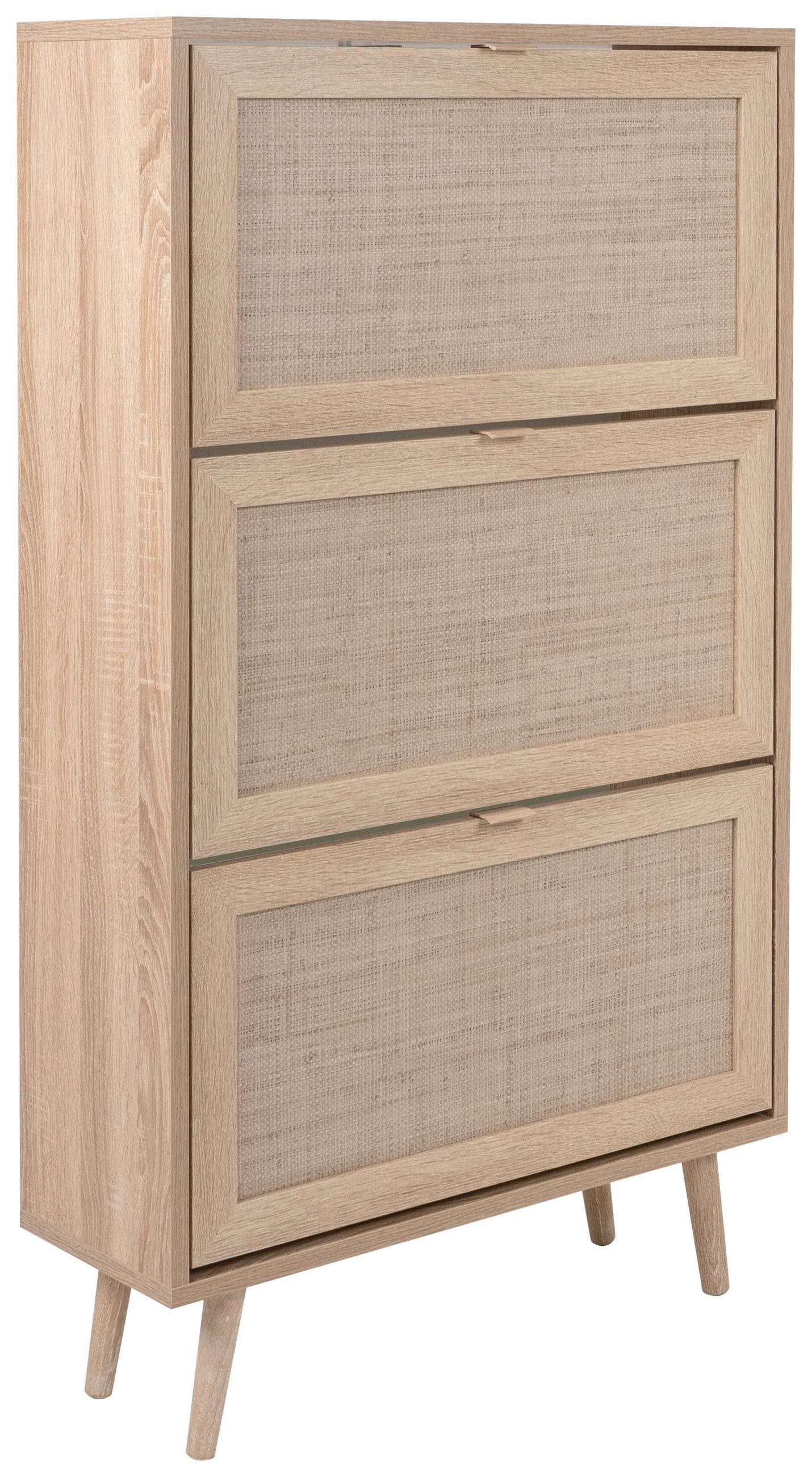 SCHUHKIPPER foliert Sonoma Eiche - Sonoma Eiche, Natur, Holz/Kunststoff (70/125/24cm) - MID.YOU
