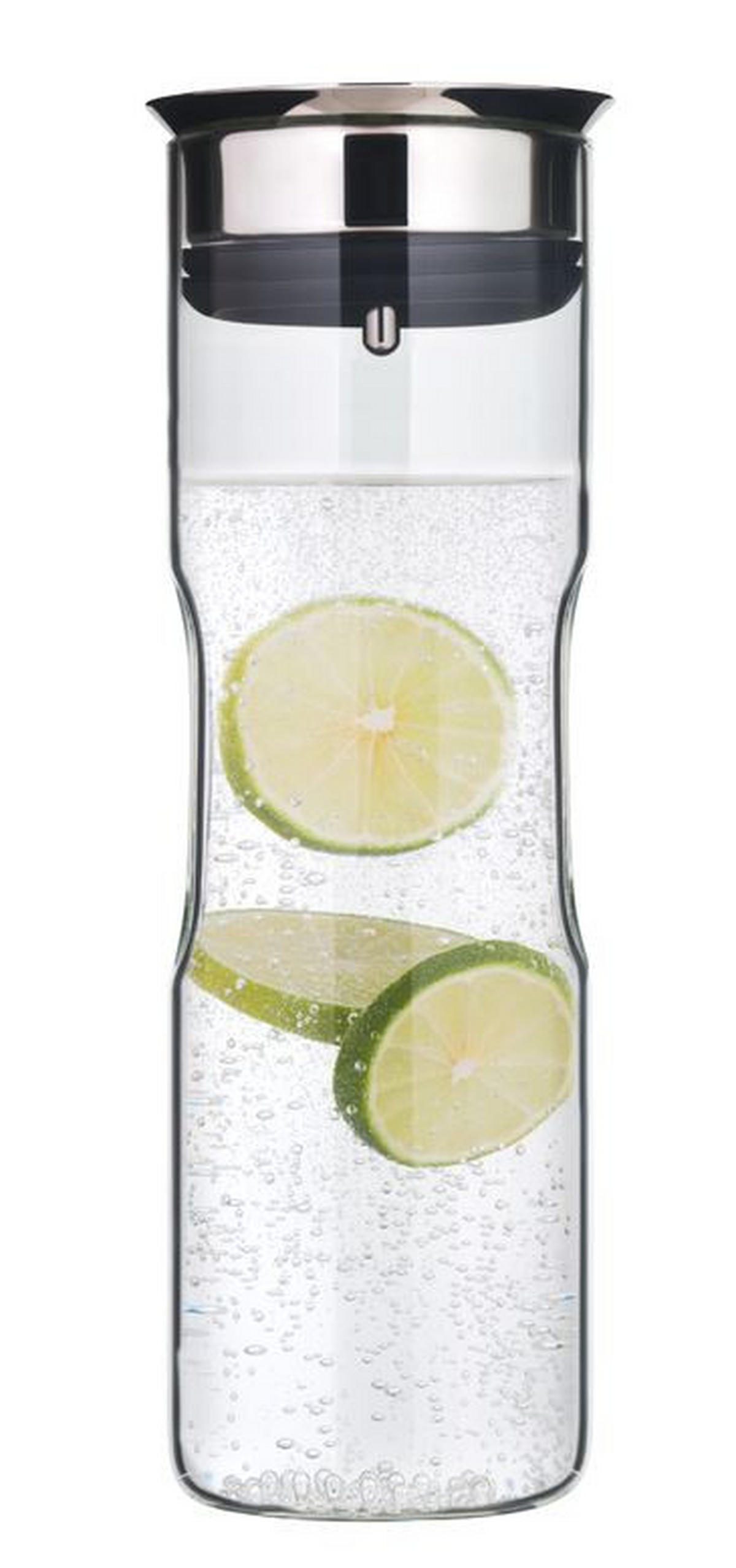 KARAF ZA VODU     1,25 l    - prozirna/boja nerđajućeg čelika, Dizajnerski, staklo/metal (1,25l) - WMF