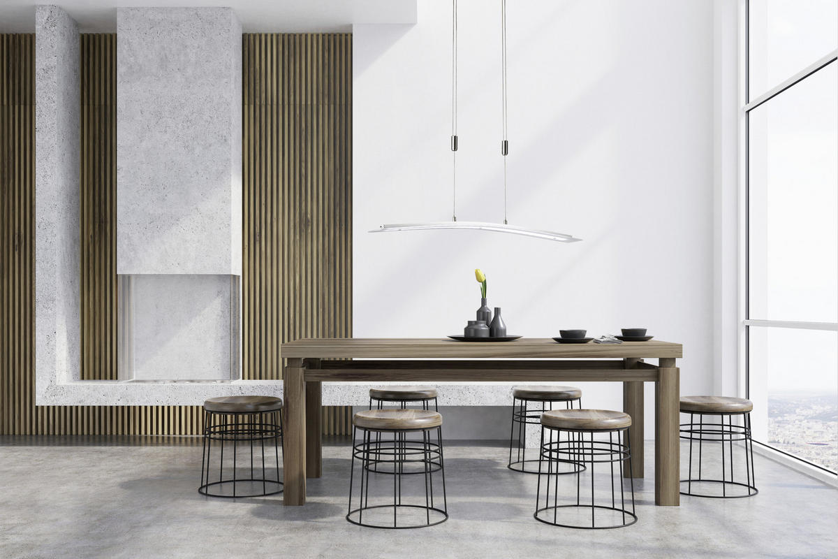 LED-HÄNGELEUCHTE 90/9/80-150 cm    - Chromfarben, Konventionell, Metall (90/9/80-150cm) - Fischer & Honsel