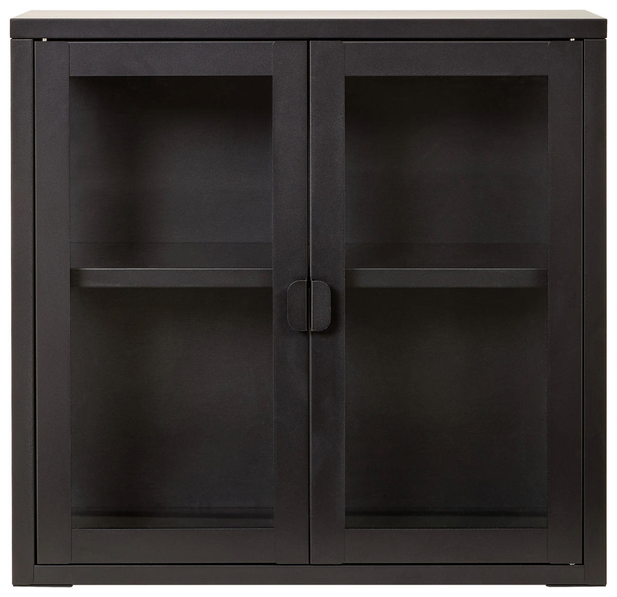 HÄNGEVITRINE in Schwarz  - Schwarz, Design, Glas/Metall (60/57/18cm) - Xora