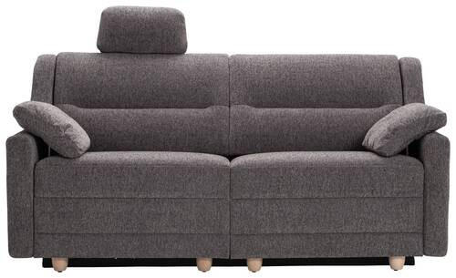 SCHLAFSOFA Chenille Braun  - Buchefarben/Braun, KONVENTIONELL, Holz/Textil (184/88/91cm) - Sedda