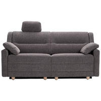 SCHLAFSOFA  mit Typenauswahl, Fußauswahl, Stoffauswahl, Liegefunktion, Sitzqualitäten, Schlafen auf Sitzhöhe, Hocker erhältlich, Rückenfutter Chenille Braun  - Buchefarben/Braun, KONVENTIONELL, Holz/Textil (184/88/91cm) - Sedda