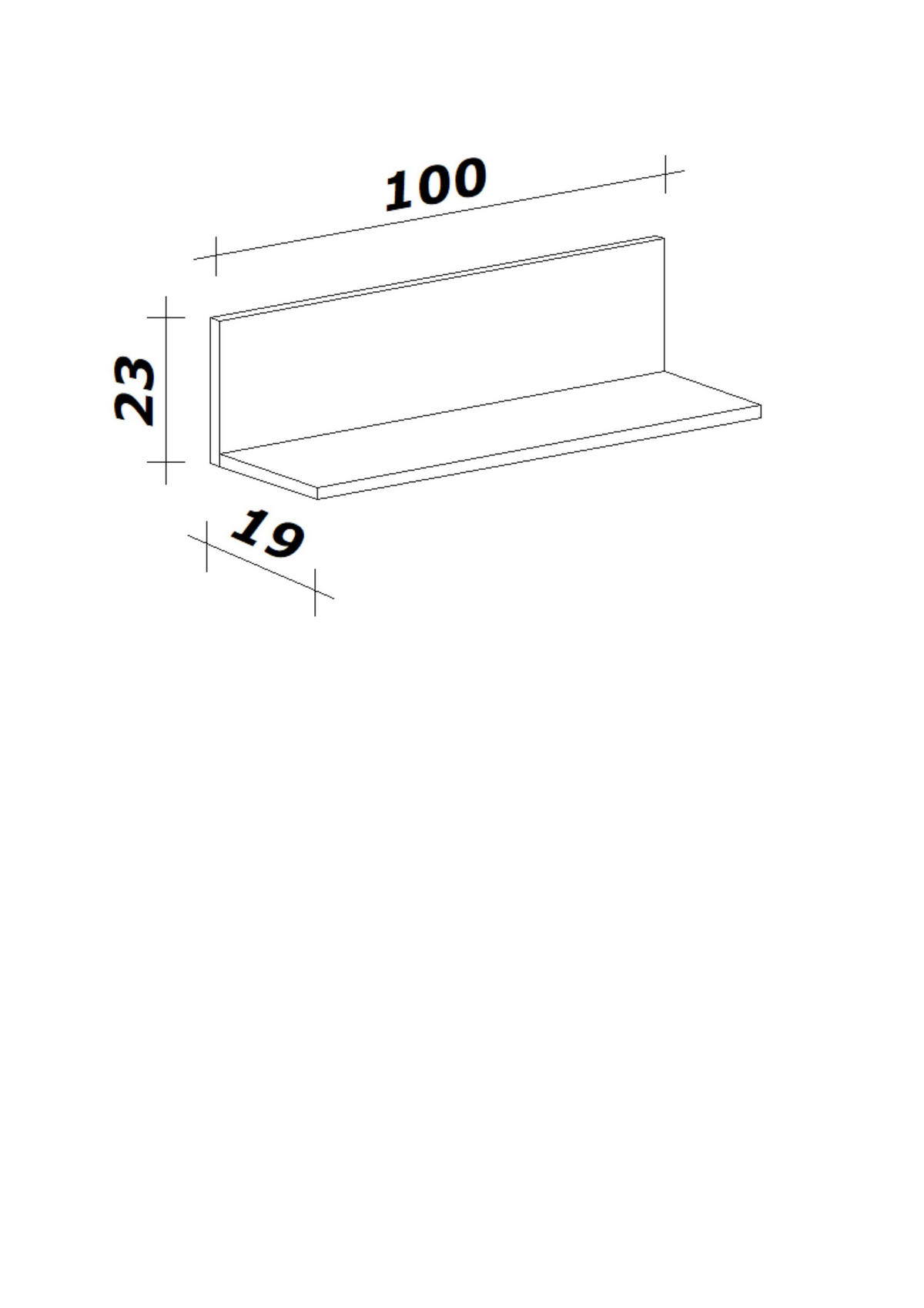WANDBOARD Holzwerkstoff Platinfarben  - Platinfarben, KONVENTIONELL, Holzwerkstoff (100/22,8/18,6cm) - FlexWell