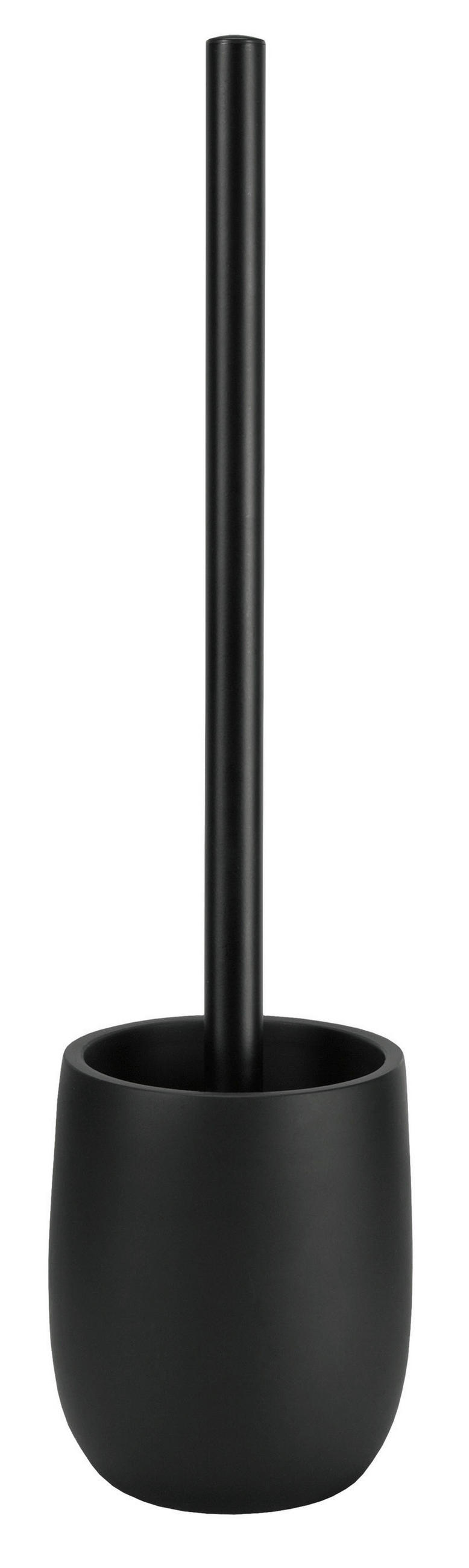WC KEFE-SZETT műanyag  műanyag   - fekete/alumíniumszínű, Basics, műanyag (9,8/36cm) - Kleine Wolke