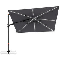 FÜGGŐ NAPERNYŐ  300/220 cm  - antracit, Basics, textil/fém (300/220cm) - KNIRPS
