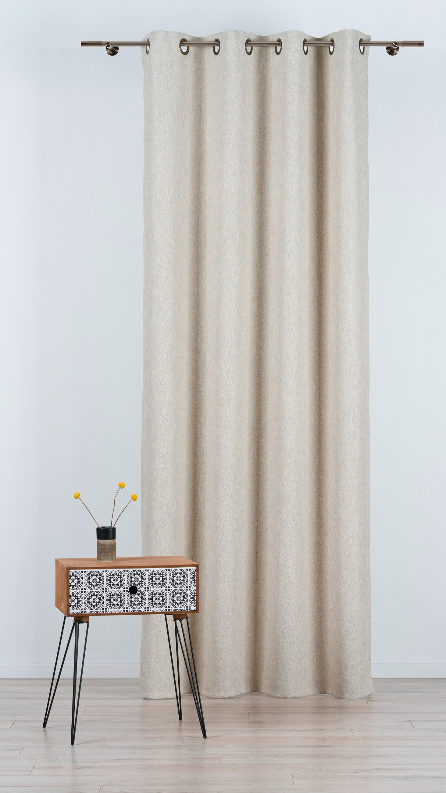 MATERIAL TEXTIL DECORATIV obscuritate  - bej, Basics, textil (280cm)