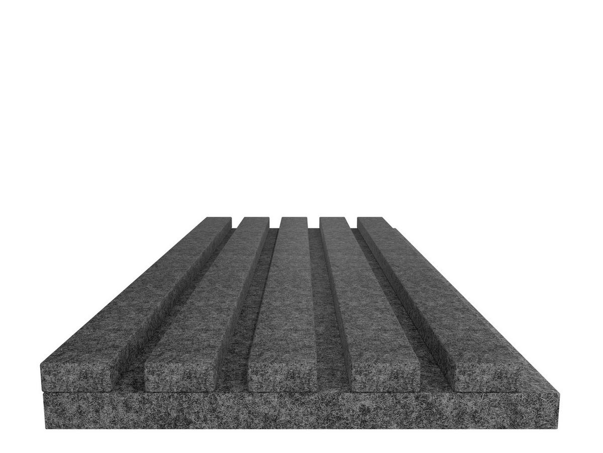 AKUSTIKPANEEL 20/240/1,8 cm  - Anthrazit, Basics, Kunststoff (20/240/1,8cm)
