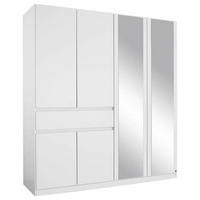 DREHTÜRENSCHRANK in Weiss  - Weiss, Design, Glas/Holzwerkstoff (181/197/54cm) - Rauch Möbel