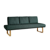 SITZBANK 224/92/78 cm  in Grün  - Eichefarben/Grün, Design, Holz/Textil (224/92/78cm) - Dieter Knoll
