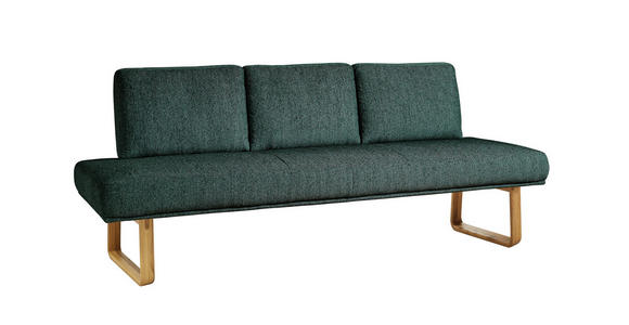 SITZBANK 224/92/78 cm  in Grün  - Eichefarben/Grün, Design, Holz/Textil (224/92/78cm) - Dieter Knoll