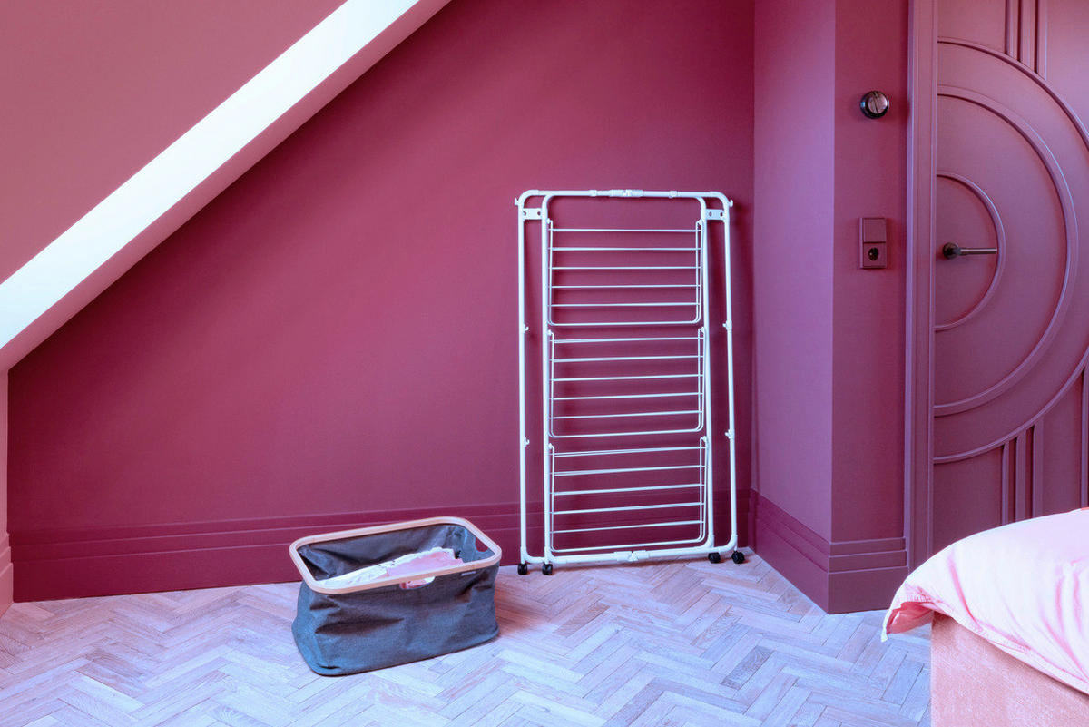 VERTIKALNA SUŠILICA ZA VEŠ - bela, Osnovno, metal (76,2/73,7/125,6cm) - Brabantia