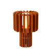 TISCHLEUCHTE ROLLO 24/24/35 cm   - Orange/Weiß, Design, Textil (24/24/35cm) - Lucide
