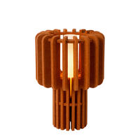 TISCHLEUCHTE ROLLO 24/24/35 cm   - Orange/Weiß, Design, Textil (24/24/35cm) - Lucide