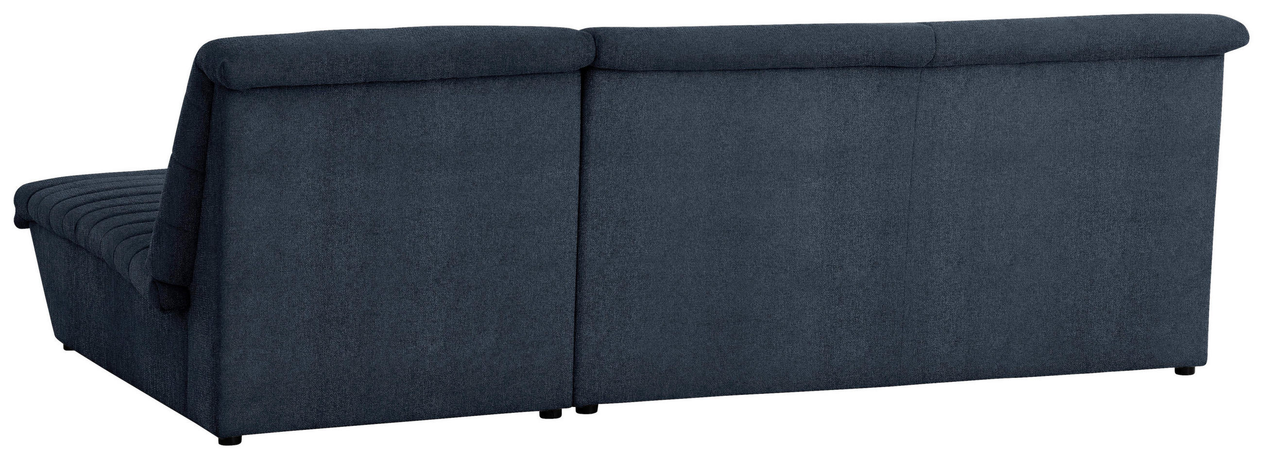 ECKSOFA in Webstoff Dunkelblau  274/168 cm  - Schwarz/Dunkelblau, Design, Kunststoff/Textil (274/168cm) - LOOKS by W.Joop