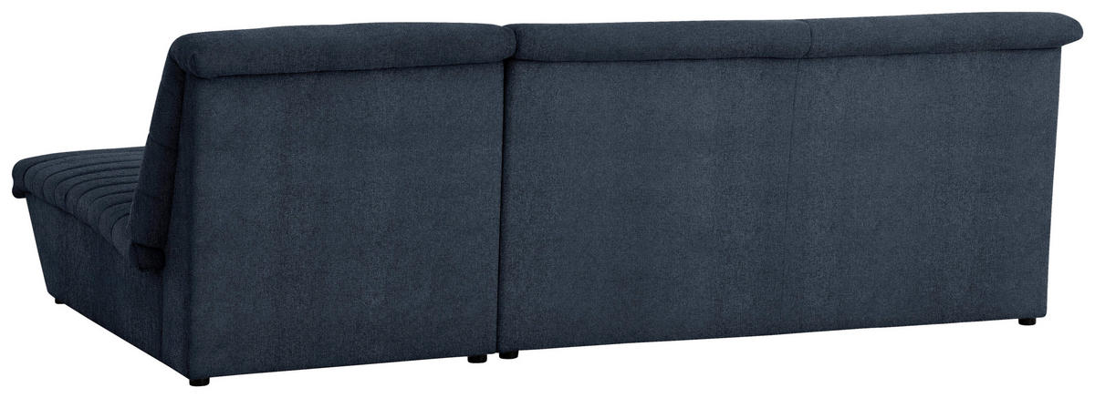 ECKSOFA Looks VIII Dunkelblau Webstoff  - Schwarz/Dunkelblau, Design, Kunststoff/Textil (274/168cm) - LOOKS by W.Joop