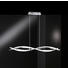 LED-HÄNGELEUCHTE - Chromfarben, Design, Kunststoff/Metall (100,5/150/15cm)