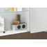 BADEZIMMER Weiß - Weiß, Design, Glas (96cm) - SADENA