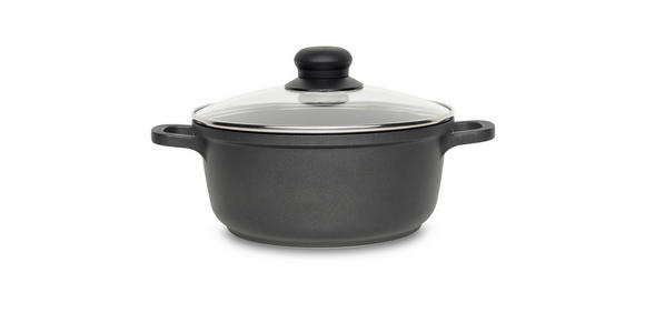 KOCHTOPF Turin 1,85 L - Klar/Edelstahlfarben, KONVENTIONELL, Glas/Kunststoff (20cm) - Homeware Profession.