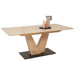 ESSTISCH in Holz, Holzwerkstoff 180-220/90/75 cm  - Eiche Bianco, Design, Holz/Holzwerkstoff (180-220/90/75cm) - Dieter Knoll