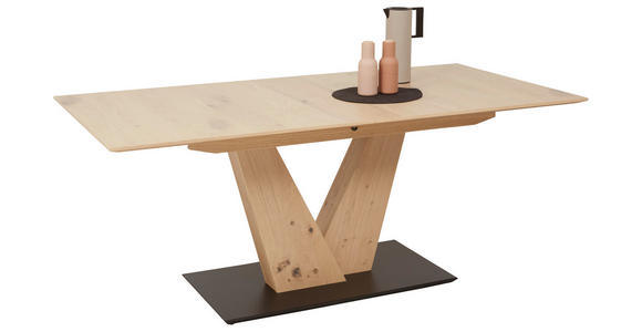 ESSTISCH 180-220/90/75 cm Echtholz  Holz, Holzwerkstoff ausziehbar, in verschiedenen Größen erhältlich, in verschiedenen Holzarten erhältlich, Variantenauswahl rechteckig Eiche Bianco  - Eiche Bianco, Design, Holz/Holzwerkstoff (180-220/90/75cm) - Dieter 