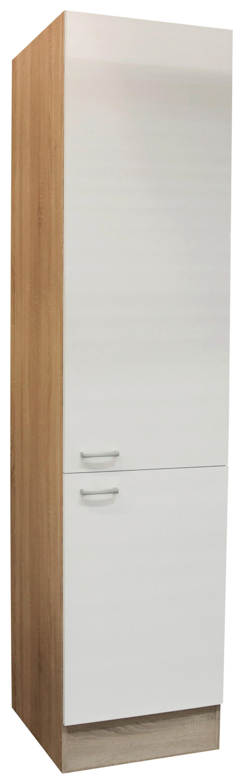 P & B Geschirrschrank Andy Weiß, Sonoma Eiche 50x211x56 cm