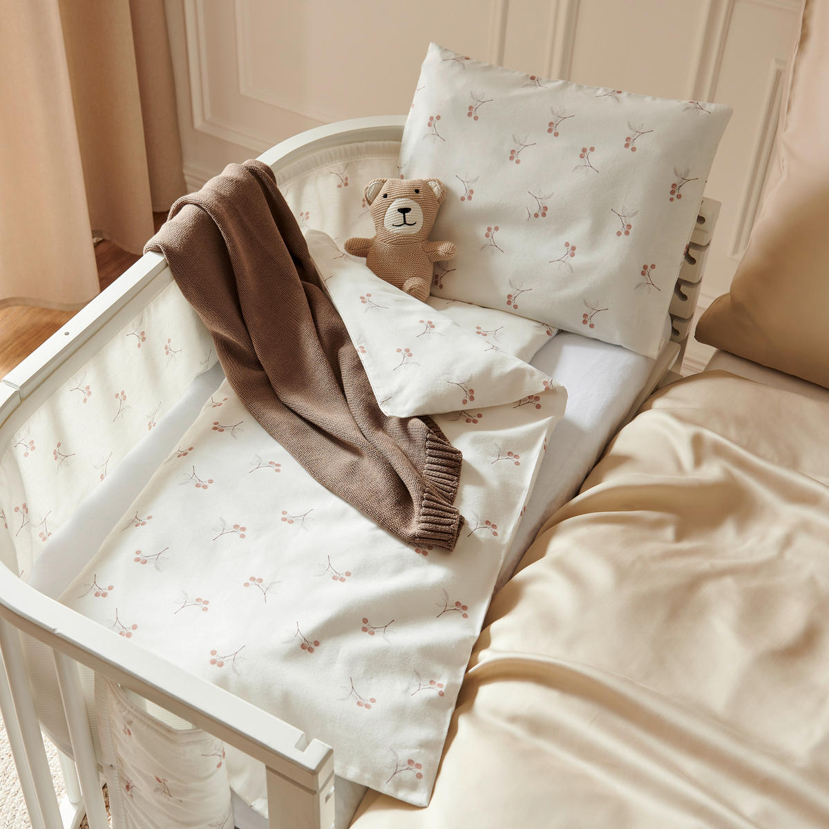 BABYBETTWÄSCHE 100/135 cm  - Weiß, Basics, Textil (100/135cm) - Patinio