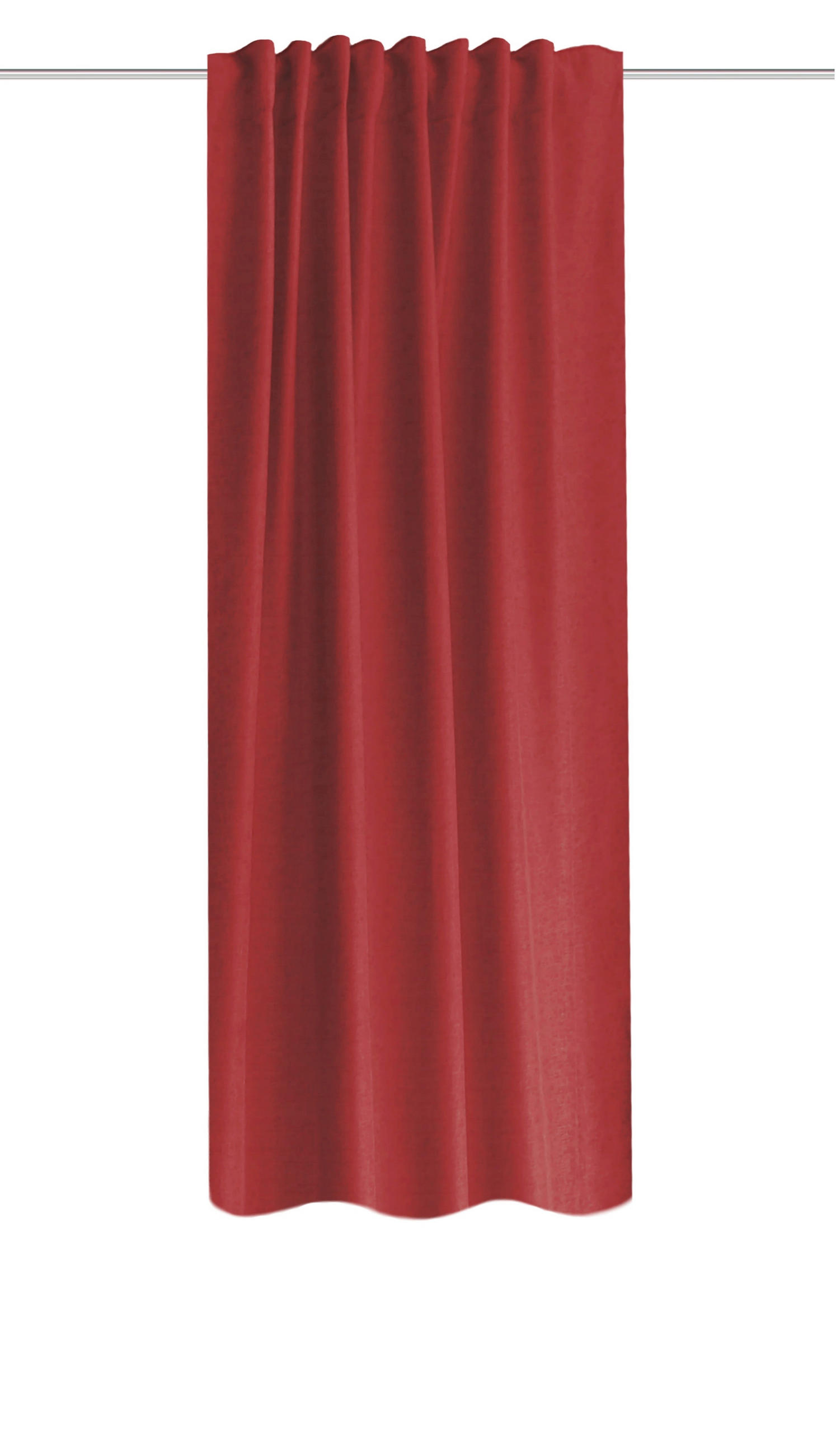WÄRMESCHUTZVORHANG ESKIMO blickdicht 135/225 cm   - Bordeaux, Basics, Textil (135/225cm)