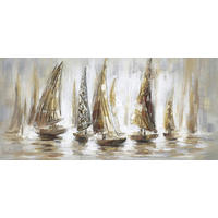 ULJANA SLIKA  150/70 cm       - bela/braon, Osnovno, drvo/tekstil (150/70cm) - Monee