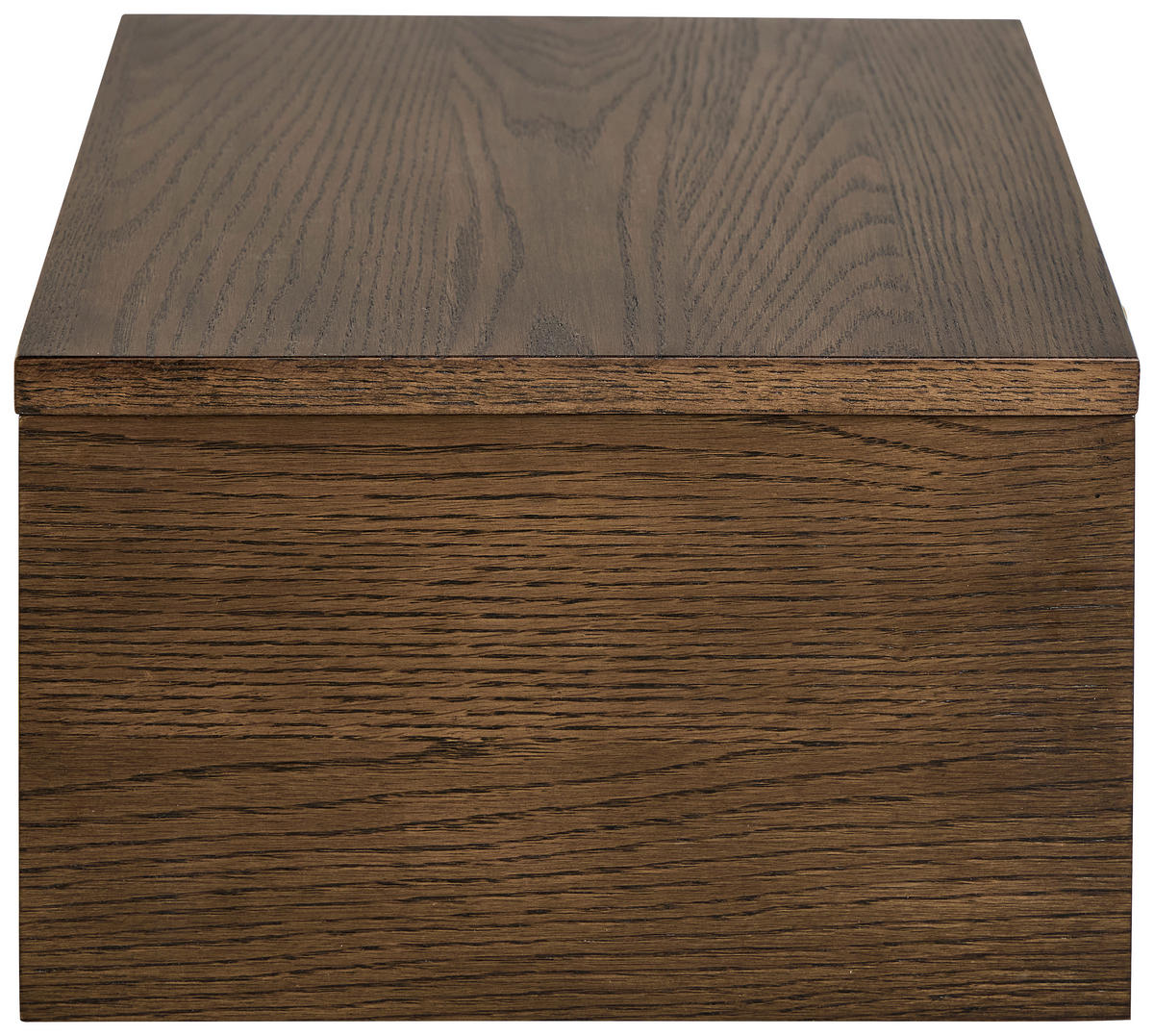 NACHTTISCH 40/18/30 cm  in furniert Eiche dunkel  - Eiche dunkel/Goldbraun, Modern, Holzwerkstoff/Metall (40/18/30cm) - MID.YOU