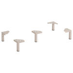 FUßSET 10,5/13/10,5 cm   - Kaschmir, Design, Metall (10,5/13/10,5cm) - Xora