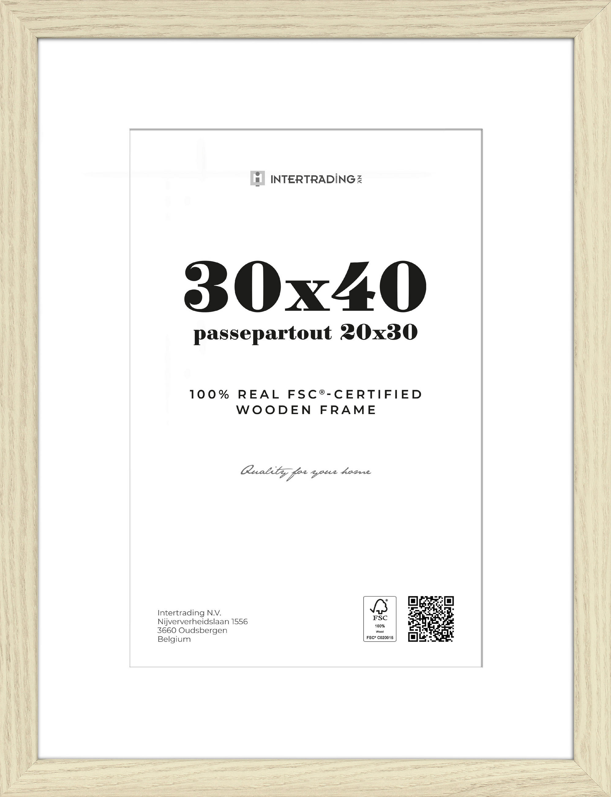 BILDERRAHMEN 33,1/43.2/2.5 cm  - Ahornfarben, Basics, Holzwerkstoff (33,1/43.2/2.5cm)