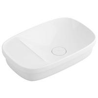WASCHBECKEN 58/14,8/38 cm  - Weiß Hochglanz, Basics, Stein (58/14,8/38cm) - Dieter Knoll