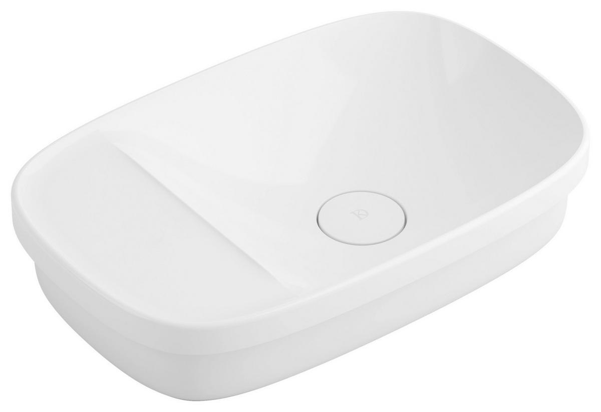 WASCHBECKEN 58/14,8/38 cm  - Weiß Hochglanz, Basics, Stein (58/14,8/38cm) - Dieter Knoll