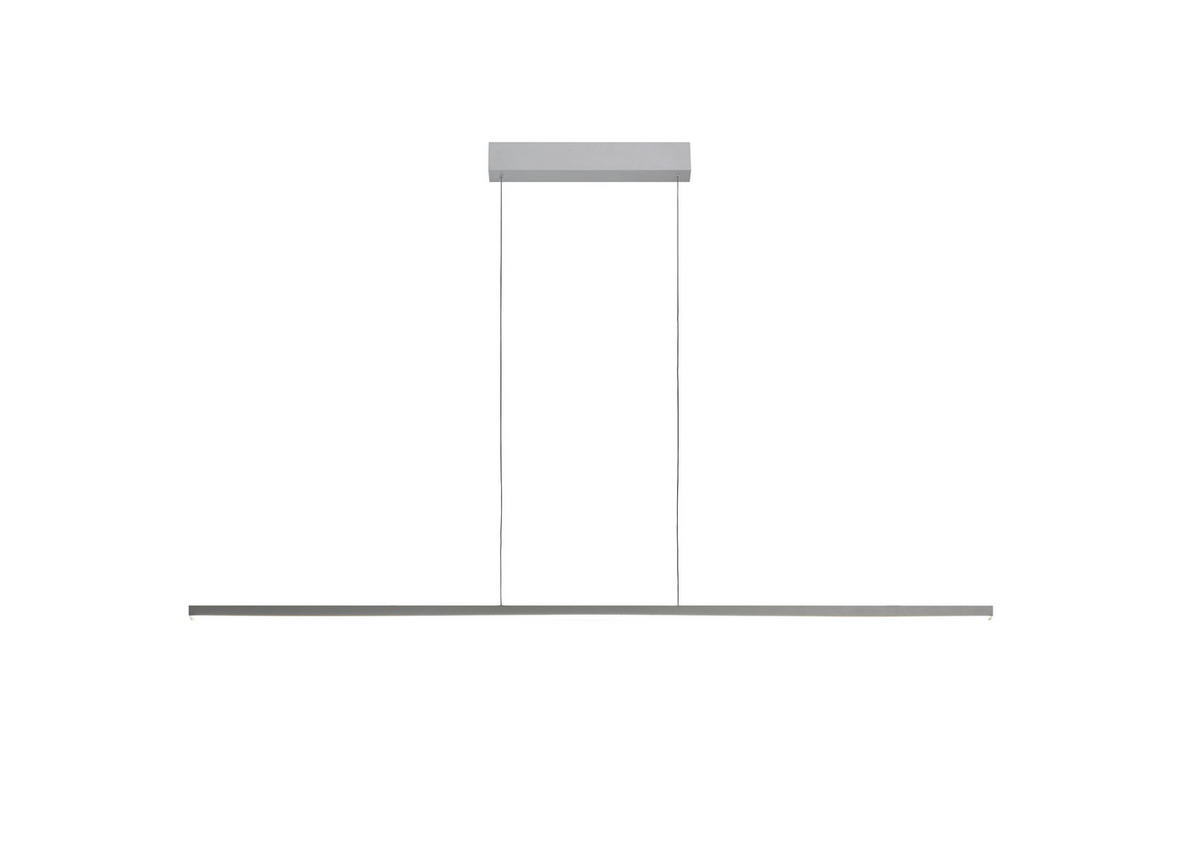 LED-PENDELLEUCHTE Smart 150/5/140 cm   - Alufarben, Design, Metall (150/5/140cm) - BOPP