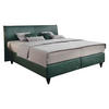 BOXSPRINGBETT 160/200 cm  in Petrol  - Petrol/Schwarz, Design, Kunststoff/Textil (160/200cm) - RUF Betten
